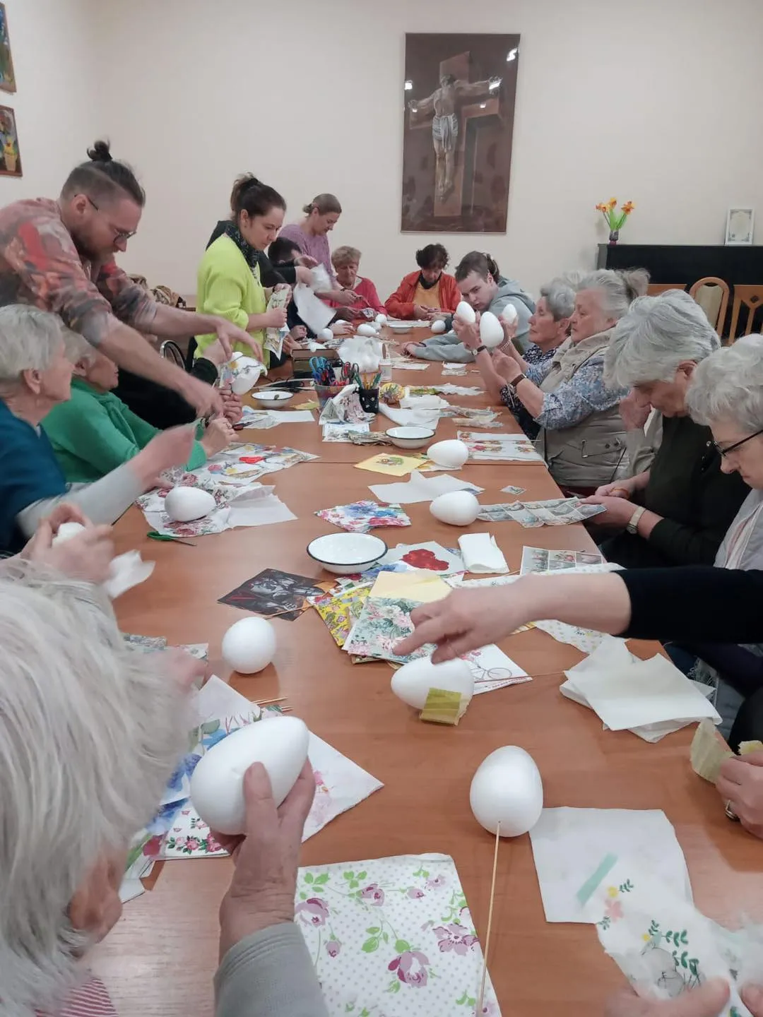 Warsztaty świąteczne w Domu Dziennego Pobytu