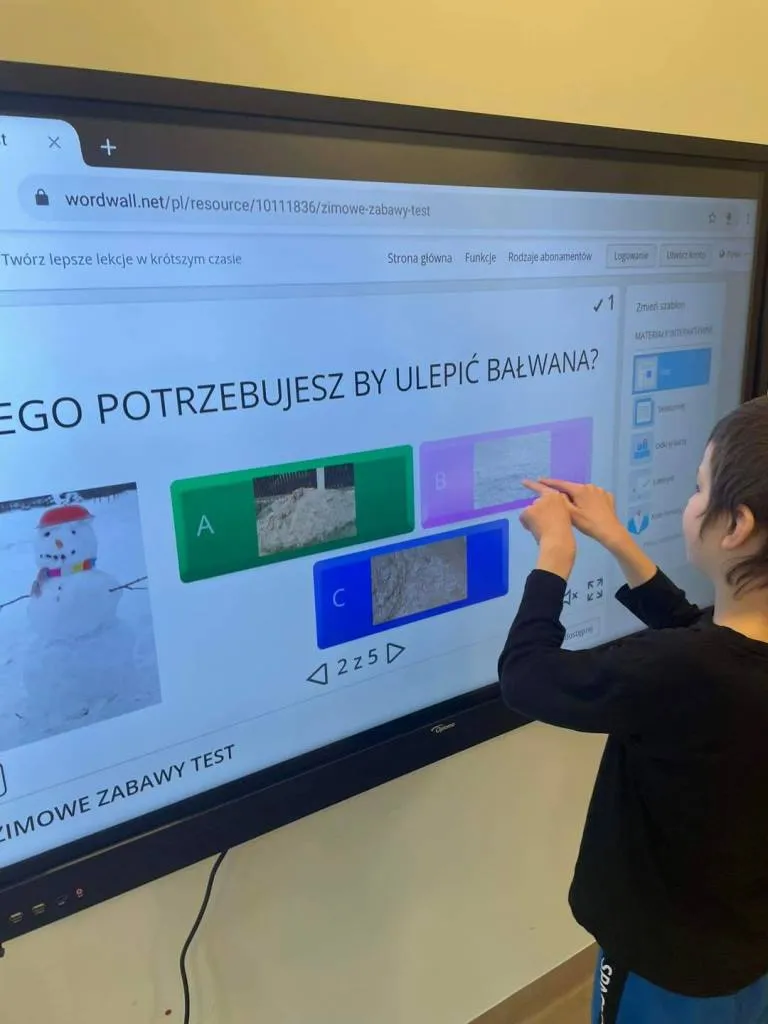 Zajęcia zimowe w klasach: Ia SP i IIa SP