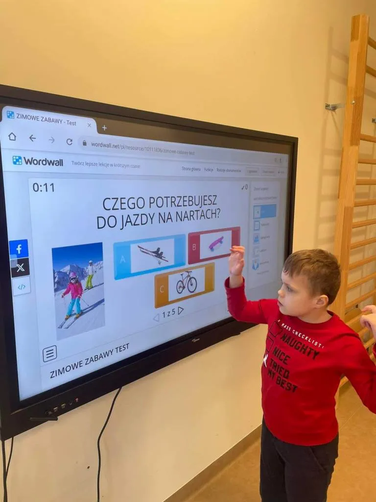 Zajęcia zimowe w klasach: Ia SP i IIa SP