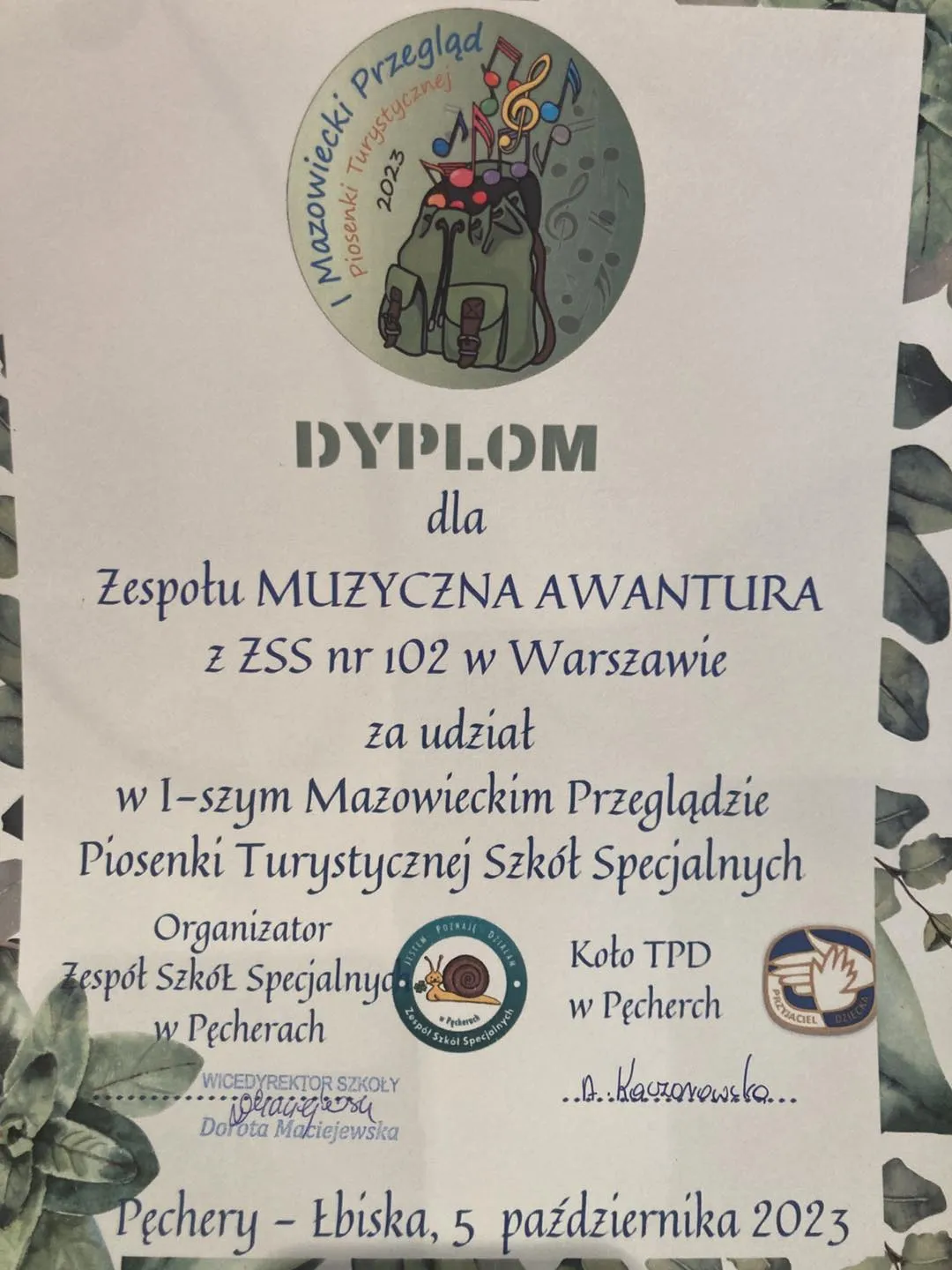 I Mazowiecki Przegląd Piosenki Turystycznej