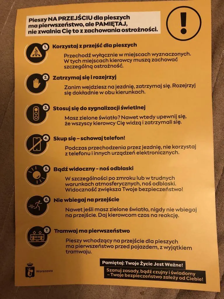 Tydzień edukacji dla bezpieczeństwa mieszkańców Warszawy