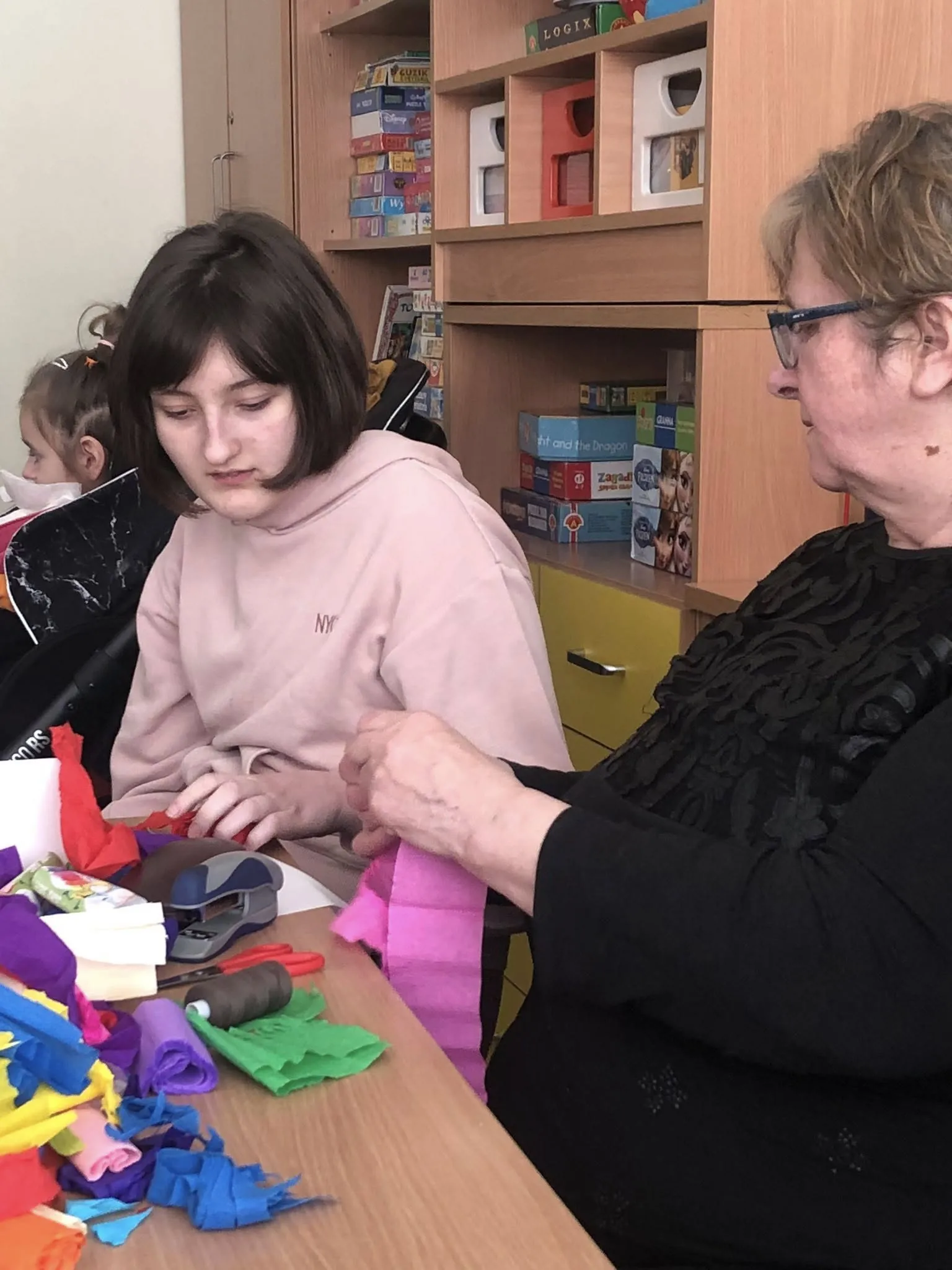 Zajęcia plastyczne na świetlicy