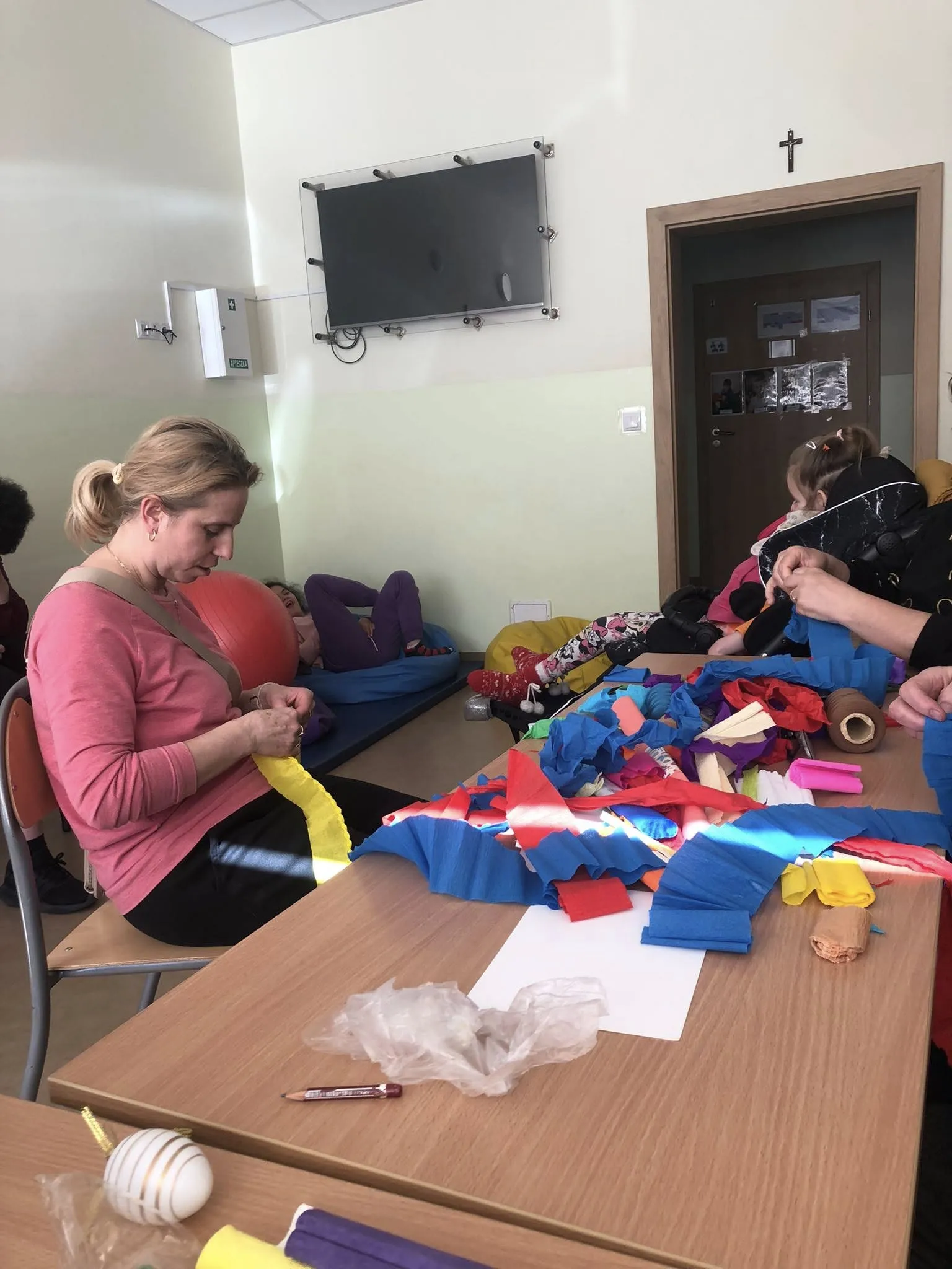 Zajęcia plastyczne na świetlicy