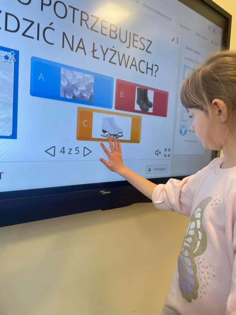 Zajęcia zimowe w klasach: Ia SP i IIa SP