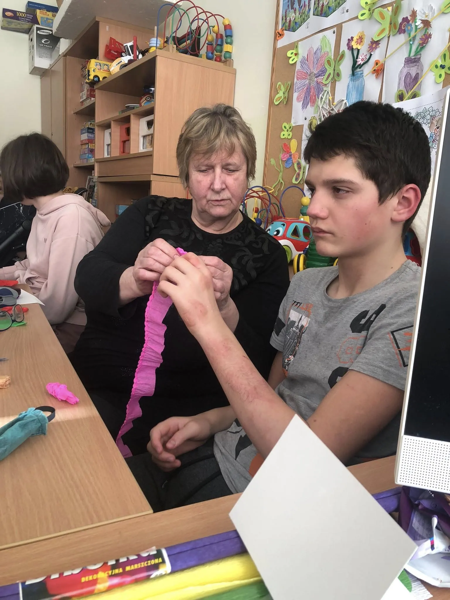 Zajęcia plastyczne na świetlicy