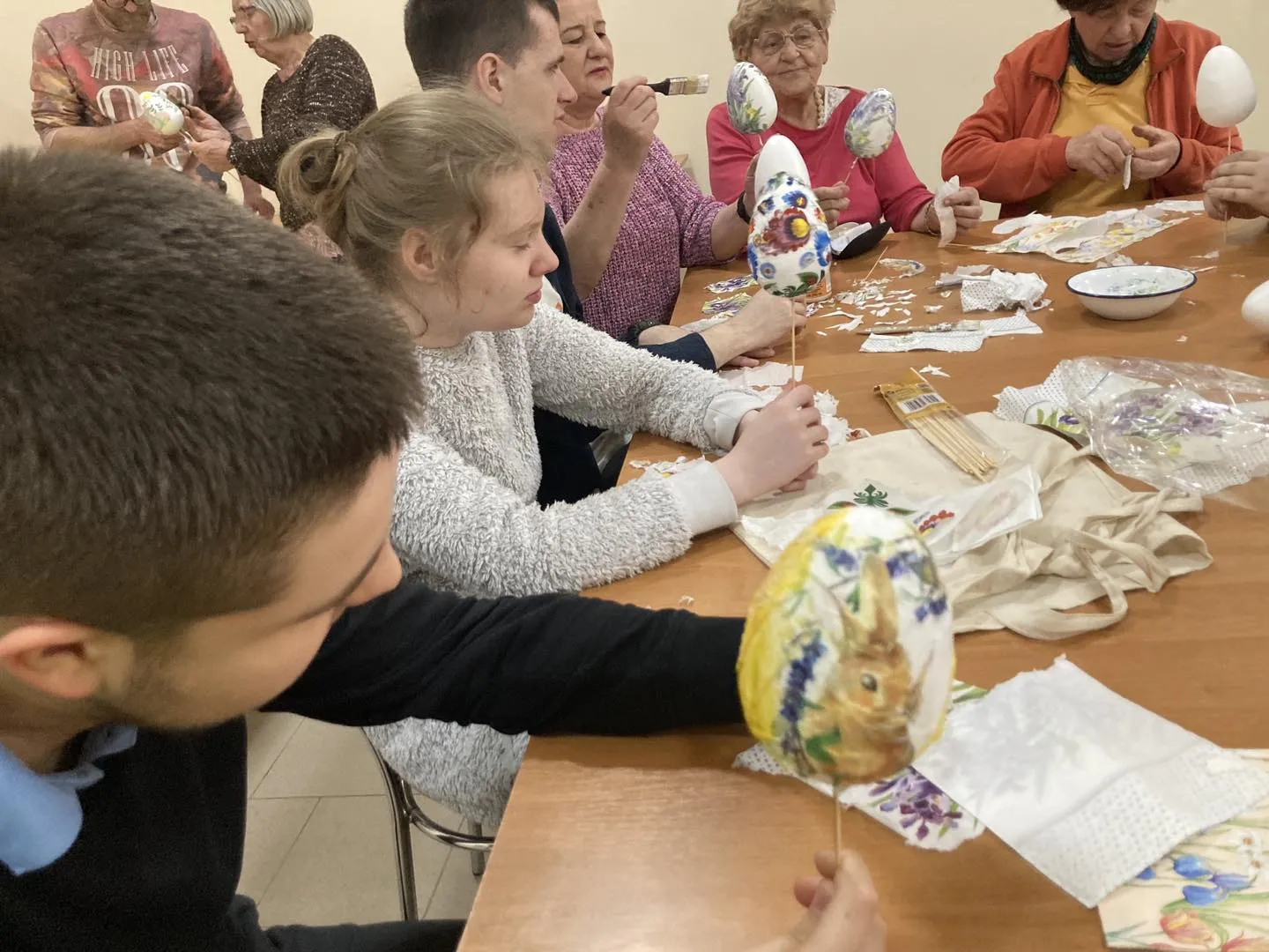 Warsztaty świąteczne w Domu Dziennego Pobytu