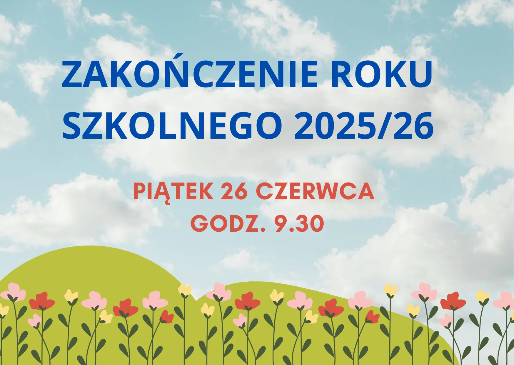 zakończenie roku szkolnego